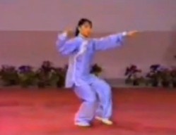 世界冠军林秋萍杨式太极拳40式示范-青春之歌