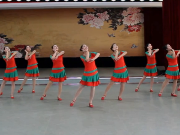大庆石化老年大学广场舞《黄桑姑娘》教学视频