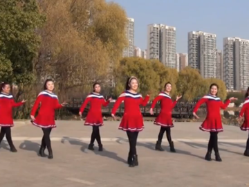 美久广场舞《红豆红》教学视频