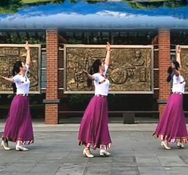 红枫林广场舞《天边的情歌》视频