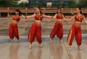 印度桑巴-新东方广场舞（背面分解）