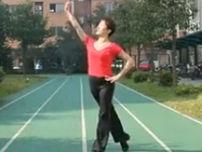 浙江省第三套花式团体操 采茶舞曲 余国英老师完整练习