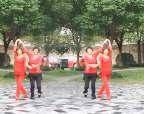 从此心里有个你 编舞：蝶依 安昌海双人广场舞 视频舞曲