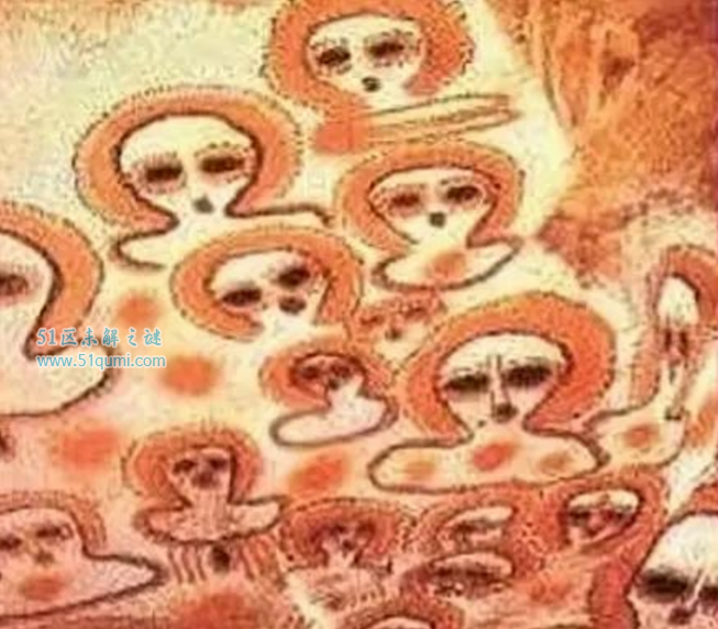 外星人之谜 印度万年洞穴现外星人ufo壁画