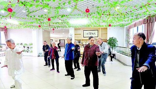 广东惠州市社会福利院开设太极拳兴趣小组