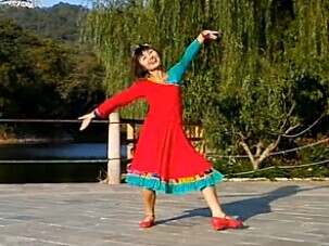 精灵宝贝广场舞我的西藏视频动作演示舞曲