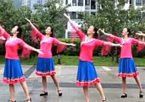 重庆葉子广场舞我的家香格里拉(附清秋老师分解和叶子背面演示) 我的家乡香格里拉