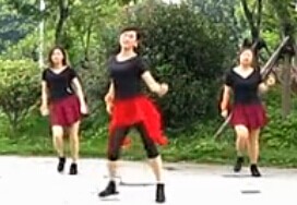 张林冰广场舞 健身舞原创 自由自在 正反面演示和分解教学 及舞下载