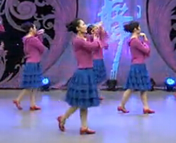 杨艺广场舞美丽的姑娘花一样 背身动作演示广场舞视频