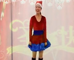 馨梅广场舞 圣诞狂欢曲（附教学版）视频舞曲免费