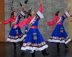 天姿广场舞我要去西藏 含背面演示 广场舞教学