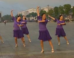紫玫瑰广场舞不爱新疆不像话 动作分解教学 背面演示