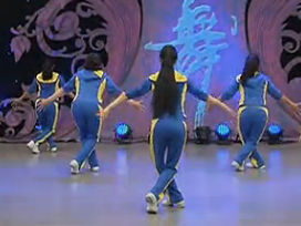 唱起来跳起来 杨艺艺莞儿广场舞背面演示 2015年最新广场舞蹈歌曲音乐免费