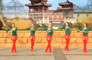 安庆小红人广场舞欢声笑语飞过河 原创编舞黄梅飘香