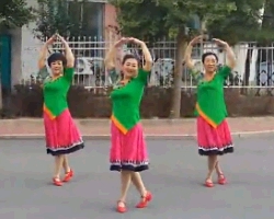 广场舞勒勒车 北京望京凤凰姐妹广场舞集体表演