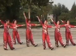 火火的中国梦广场舞正面背面含分解 北京灵子广场舞明星1队