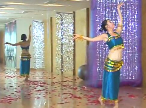 傣族舞肚皮舞舞蹈表演示范及教学视频 李木子肚皮舞