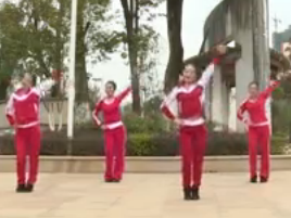 杨丽萍广场舞我们是永远的兄弟正面背面含教学 强力动感健身操