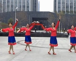 花与影广场舞绣满霞光的蒙古袍 团队最新广场舞表演