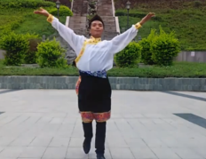 云南立铭广场舞吉祥欢歌正面背面含教学 藏族健身舞