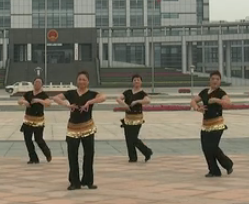 友情飘香广场舞印度新娘 正面动作演示视频