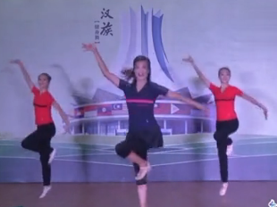 舞动广西—广西民族之花健身舞动作分解演示 汉族健身舞