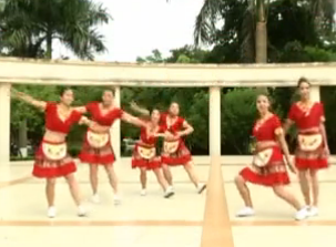 舞动广西彝族健身操舞蹈视频音乐