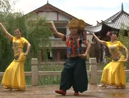 傣族舞蹈傣家扎多里 民族舞 傣家扎多里舞蹈舞曲