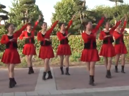 中油四季广场舞十送红军 队形版 十送红军舞蹈舞曲