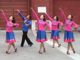 北京青松广场舞蒙古人 编舞艺莞儿 腾格尔《蒙古人》歌词歌曲