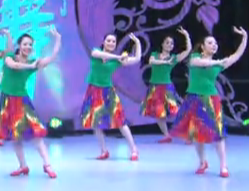 杨艺王梅广场舞请你来新疆 民族风格中老年广场舞