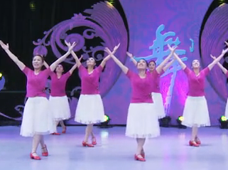 杨艺格格黄珍广场舞我的祖国我的梦舞蹈舞曲