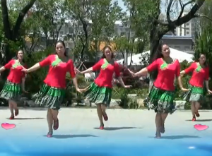刘荣广场舞山寨嗨歌正反面演示口令教学 热情欢快的中老年广场舞