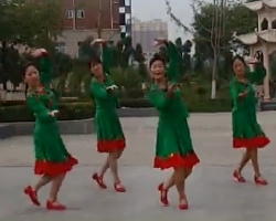 泌阳雪儿广场舞大山走出的孩子 多人广场舞集体表演 简单易学广场舞
