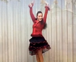 花茶广场舞西班牙的狂想 编舞王梅 正面动作演示视频