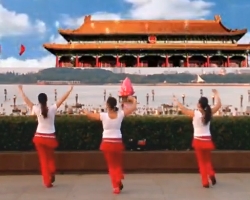 安庆小红人广场舞毛主席语录 背面动作示范 简单易学广场舞