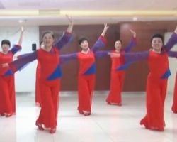 广场舞雪域爱人 北京望京凤凰姐妹舞蹈队 10人变队形广场舞表演