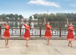 中老年歌舞姑娘姑娘盛泽雨夜广场舞正反面舞蹈视频