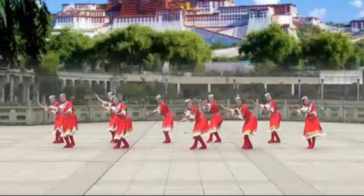 高安飞扬广场舞 再唱山歌给党听广场舞视频 团队正面演示教学