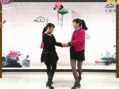 广场舞姑娘回回头舞蹈视频 花儿广场舞 正面演示双人对跳