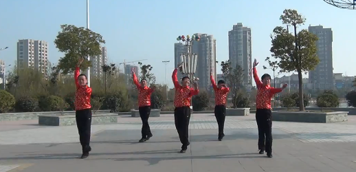 神韵广场舞 美丽的仙女湾舞蹈视频 正背面演示男子版