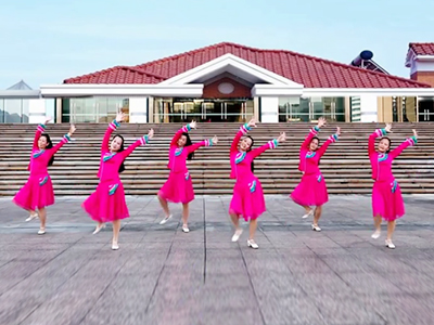 福建龙岩建春广场舞 拉住妈妈的手舞蹈视频 正反面演示分解教学