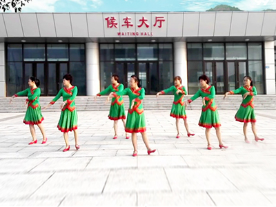 黄骅恋雪广场舞 中华大花园舞蹈视频 正反面演示分解教学
