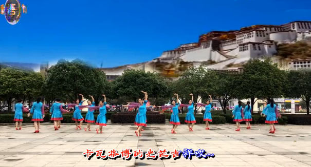 爱吾广场舞 太阳姑娘舞蹈视频 正背面演示队形版