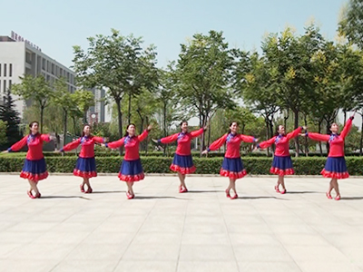 陕西咸阳香香广场舞 游牧故乡舞蹈视频 正反面演示分解教学