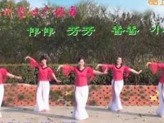 林州芳心广场舞 中国茶舞蹈视频 编舞：芳芳正反面演示分解教学