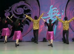 和谐中国广场舞背面演示 杨艺广场舞和谐中国团队版