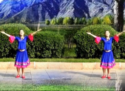 济南朵朵广场舞神奇的布达拉正面背面含分解 图桠格《神奇的布达拉》歌词歌曲