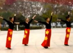 九江向霞广场舞火火的中国正面背面含教学 《火火的中国》歌词