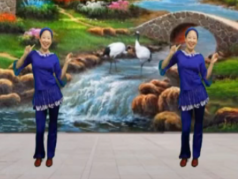 蓝天云广场舞当代小青年正反面演示 含青儿教学视频